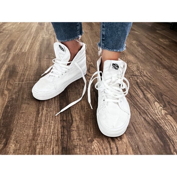 Paige Verdugo Crop Jeans Womens 29 Distressed Denim Mid-Rise Skinny Fit Raw Hem - Picture 5 of 9